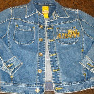 Kids FAT ALBERT & The Junk Yard Gang FUBU Platinum Denim Jean Jacket S 8 - 10